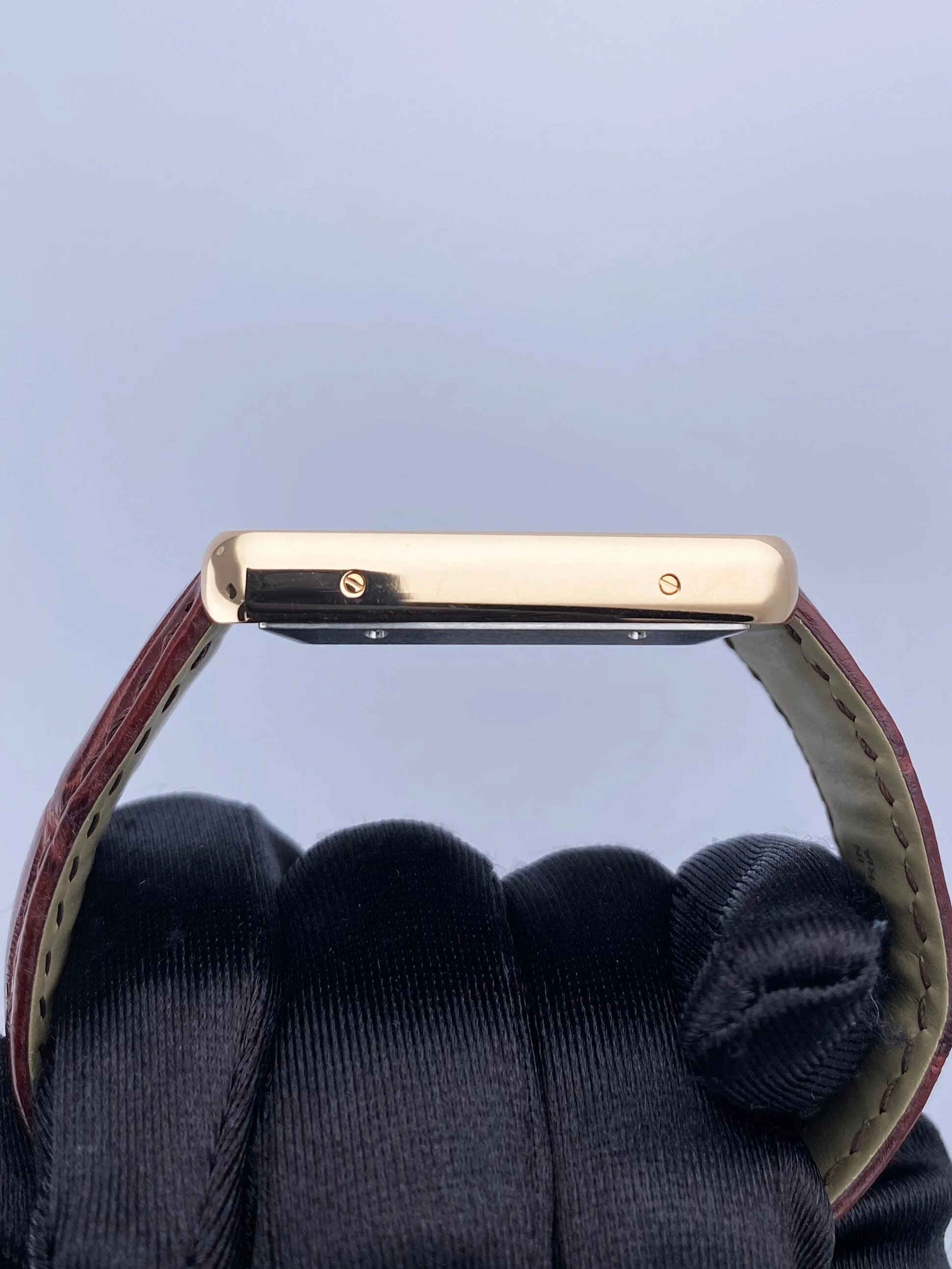 Cartier Tank Solo W5200026 18K Rose Gold Mens Watch