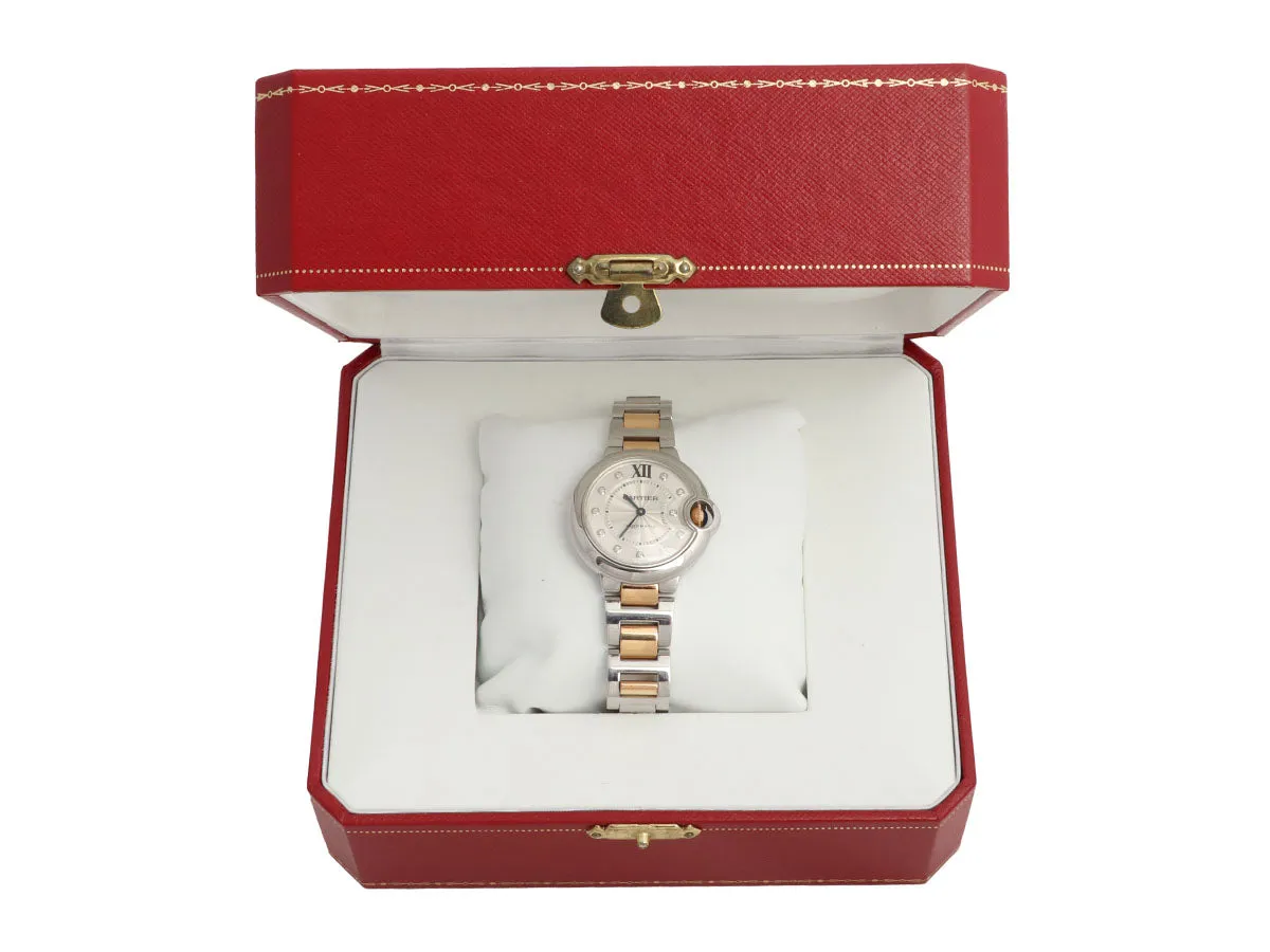 Cartier Two-Tone Diamond Ballon Bleu Watch 33mm