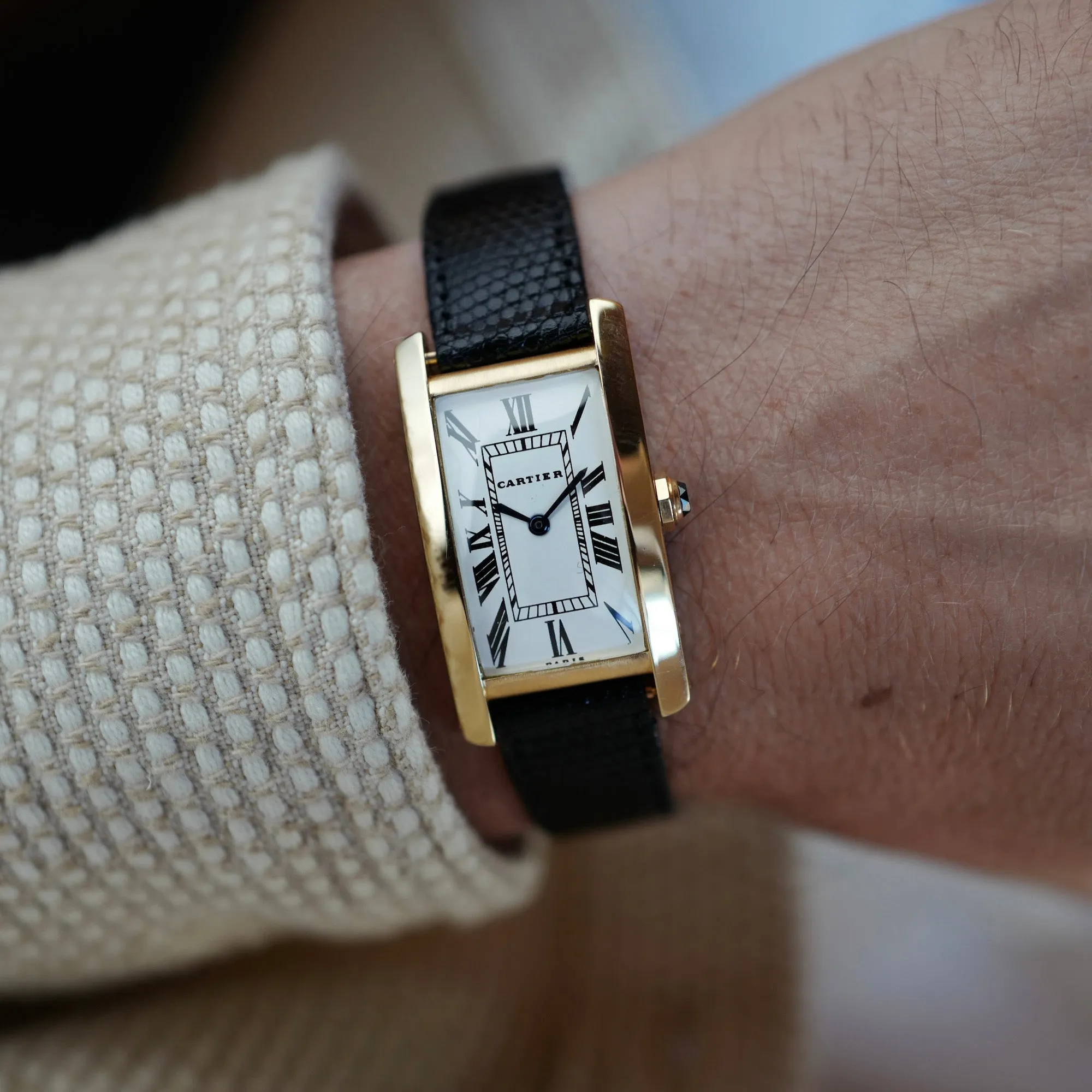 Cartier Yellow Gold Tank Cintree