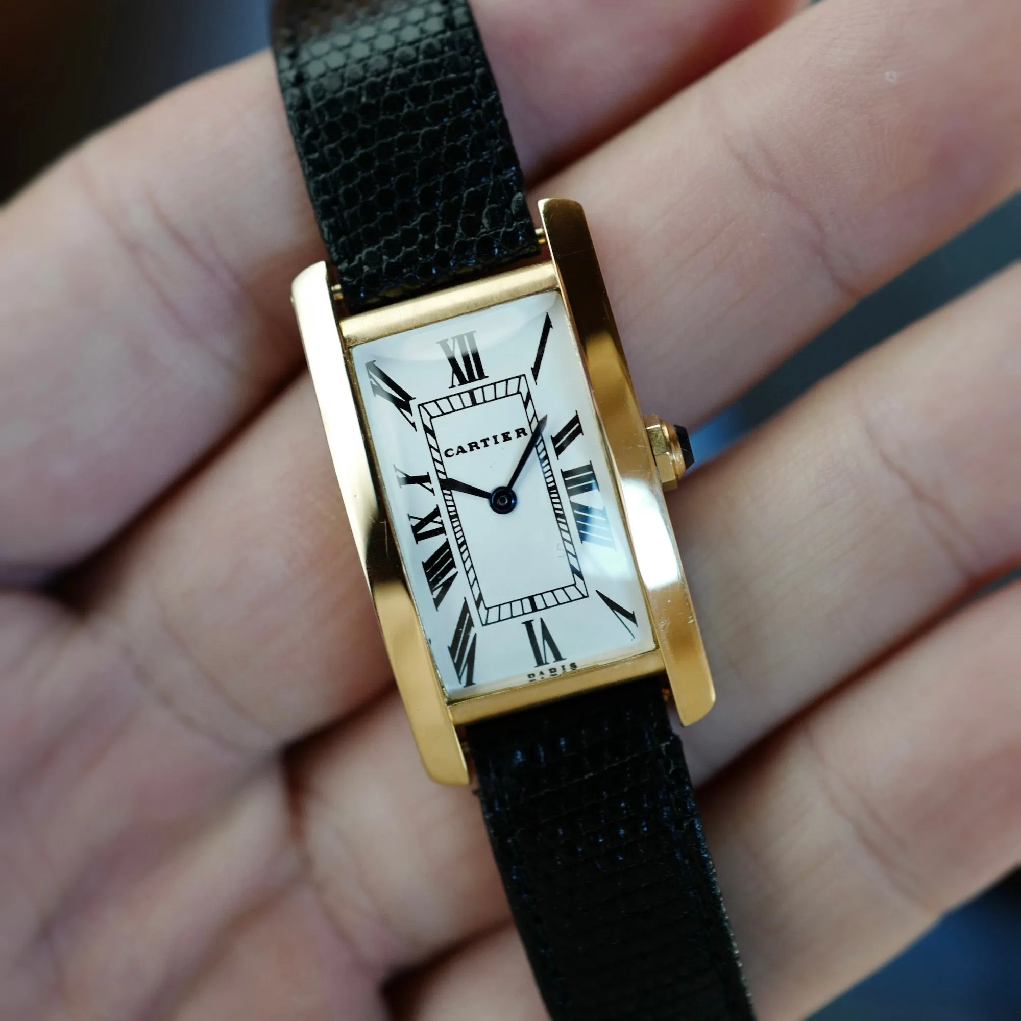 Cartier Yellow Gold Tank Cintree