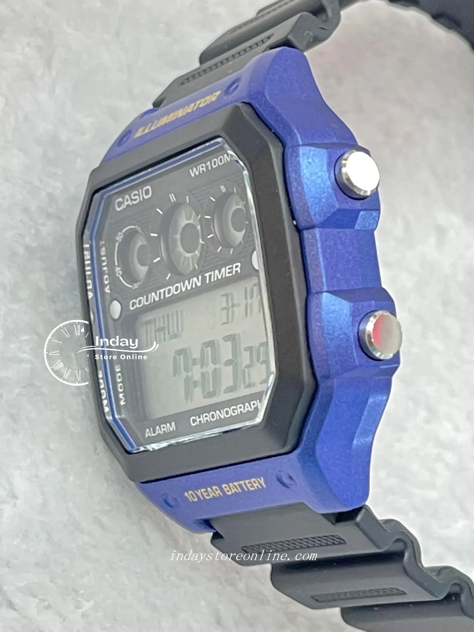 Casio Digital Men's Watch AE-1300WH-2A Digital Resin Band Resin Glass Battery Life: 10 years