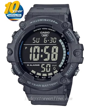 Casio Digital Men's Watch AE-1500WH-8B 10-Year Battery Life Resin Strap
