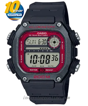 Casio Digital Men's Watch DW-291H-1B Digital Sporty Design Resin Band Mineral Glass Battery Life: 10 years