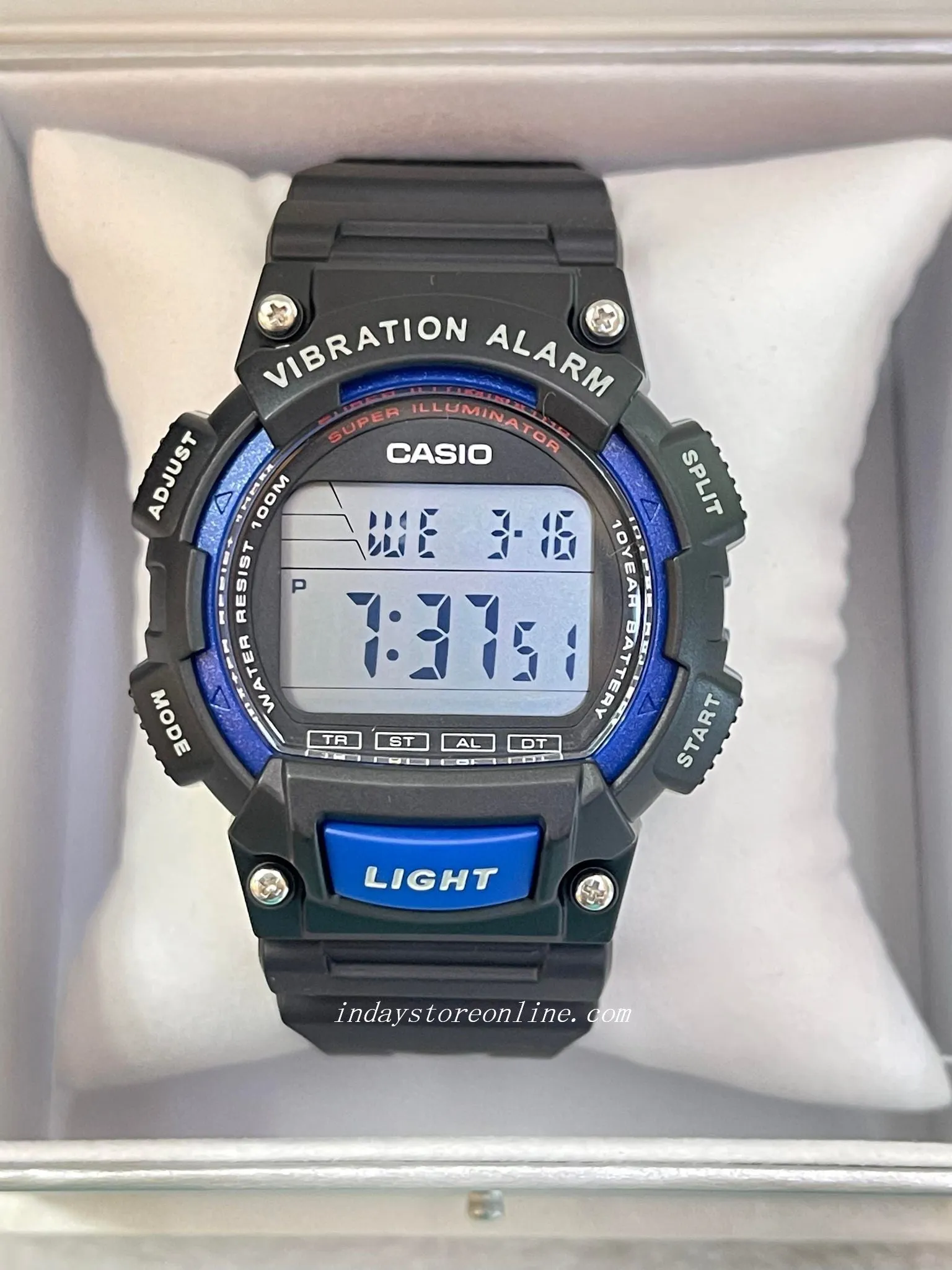 Casio Digital Men's Watch W-736H-2AV Digital Sporty Design Resin Band Resin Glass Battery Life: 10 years