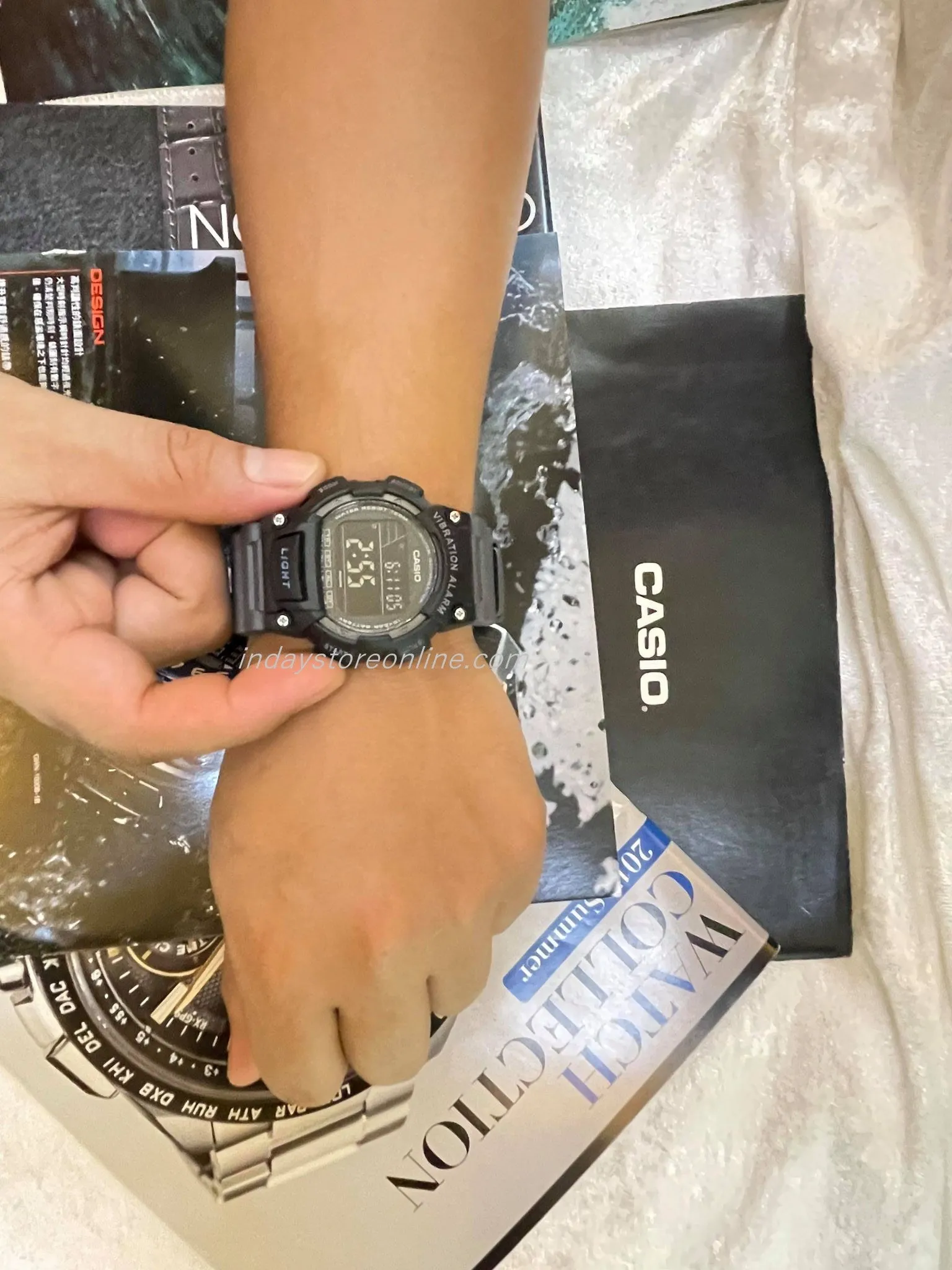 Casio Digital Men's Watch W-736H-8BV Digital Sporty Design Resin Band Resin Glass Battery Life: 10 years