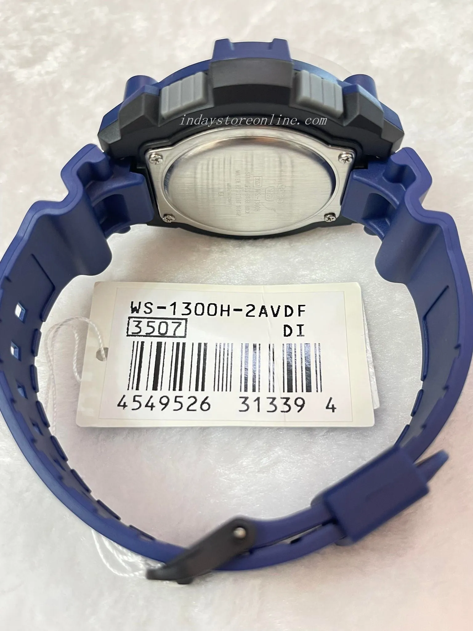 Casio Digital Men's Watch WS-1300H-2A Digital Sporty Design Resin Band Resin Glass Battery Life: 10 years