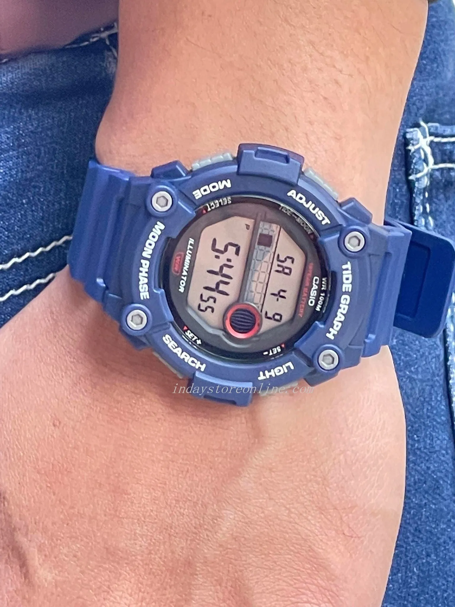 Casio Digital Men's Watch WS-1300H-2A Digital Sporty Design Resin Band Resin Glass Battery Life: 10 years