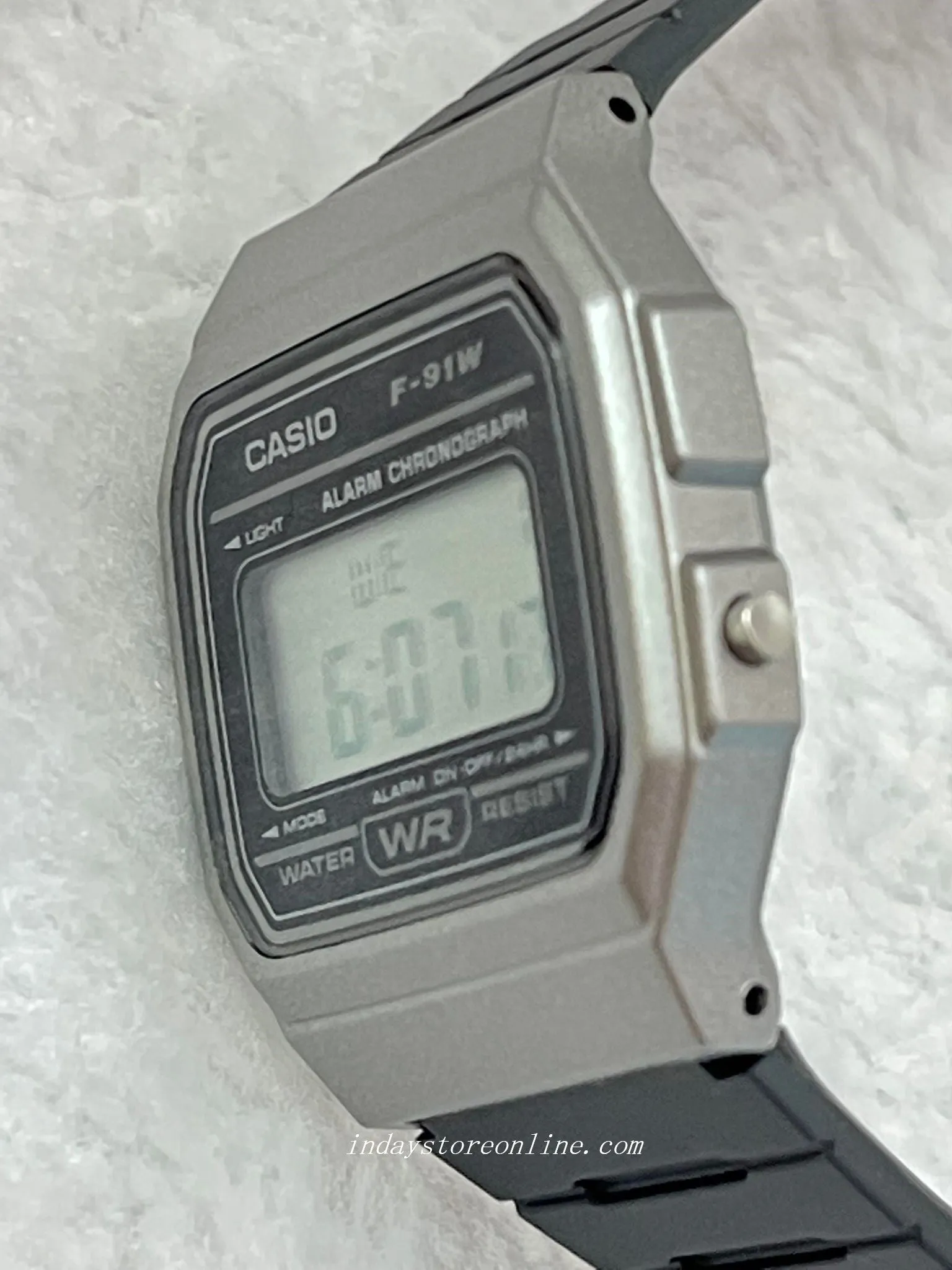 Casio Digital Women's Watch F-91WM-1B Black Color Resin Strap Battery Life 7-Years