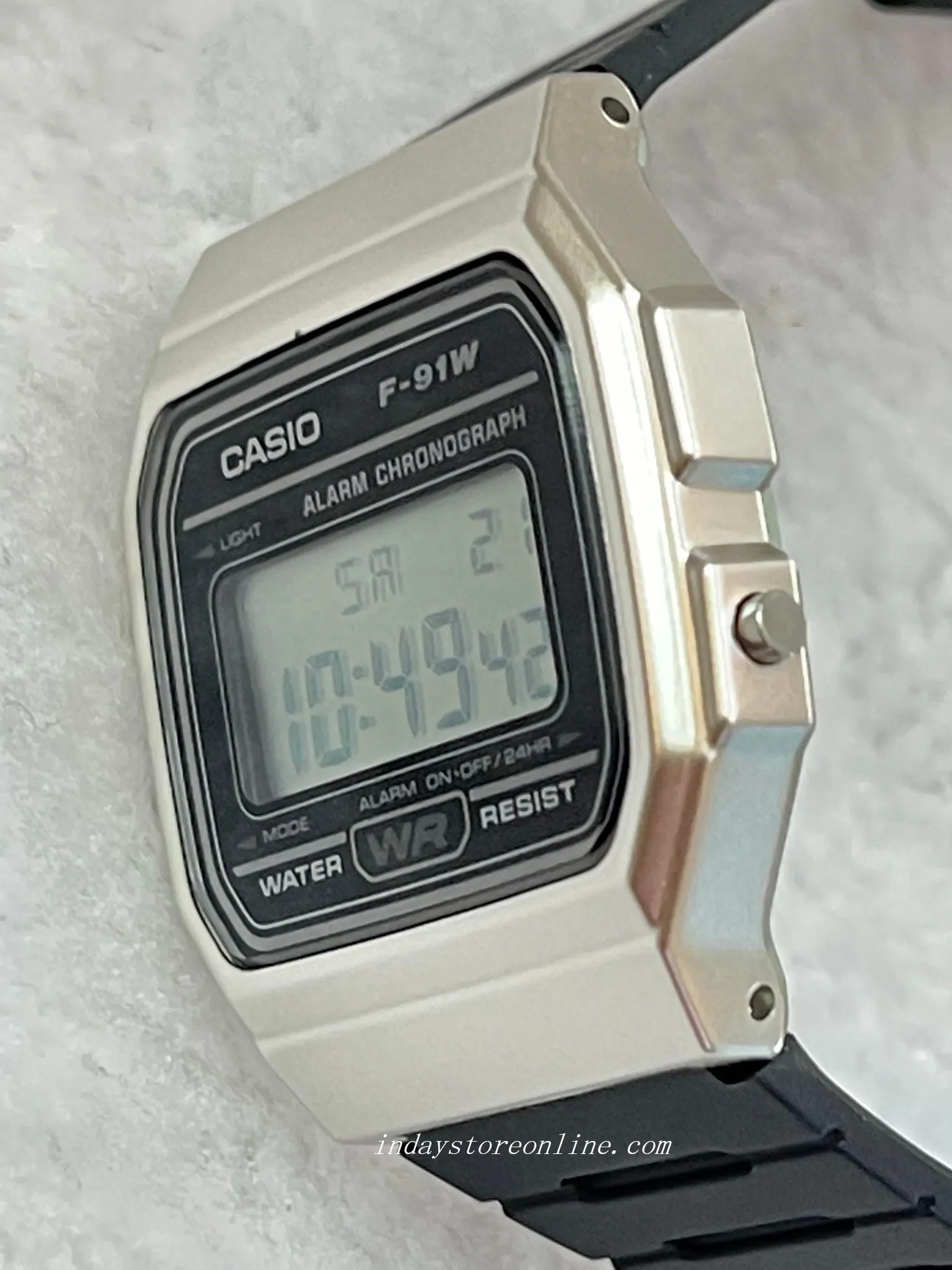 Casio Digital Women's Watch F-91WM-7A Digital Casual Design Resin Band Resin Glass Battery Life 7-Years