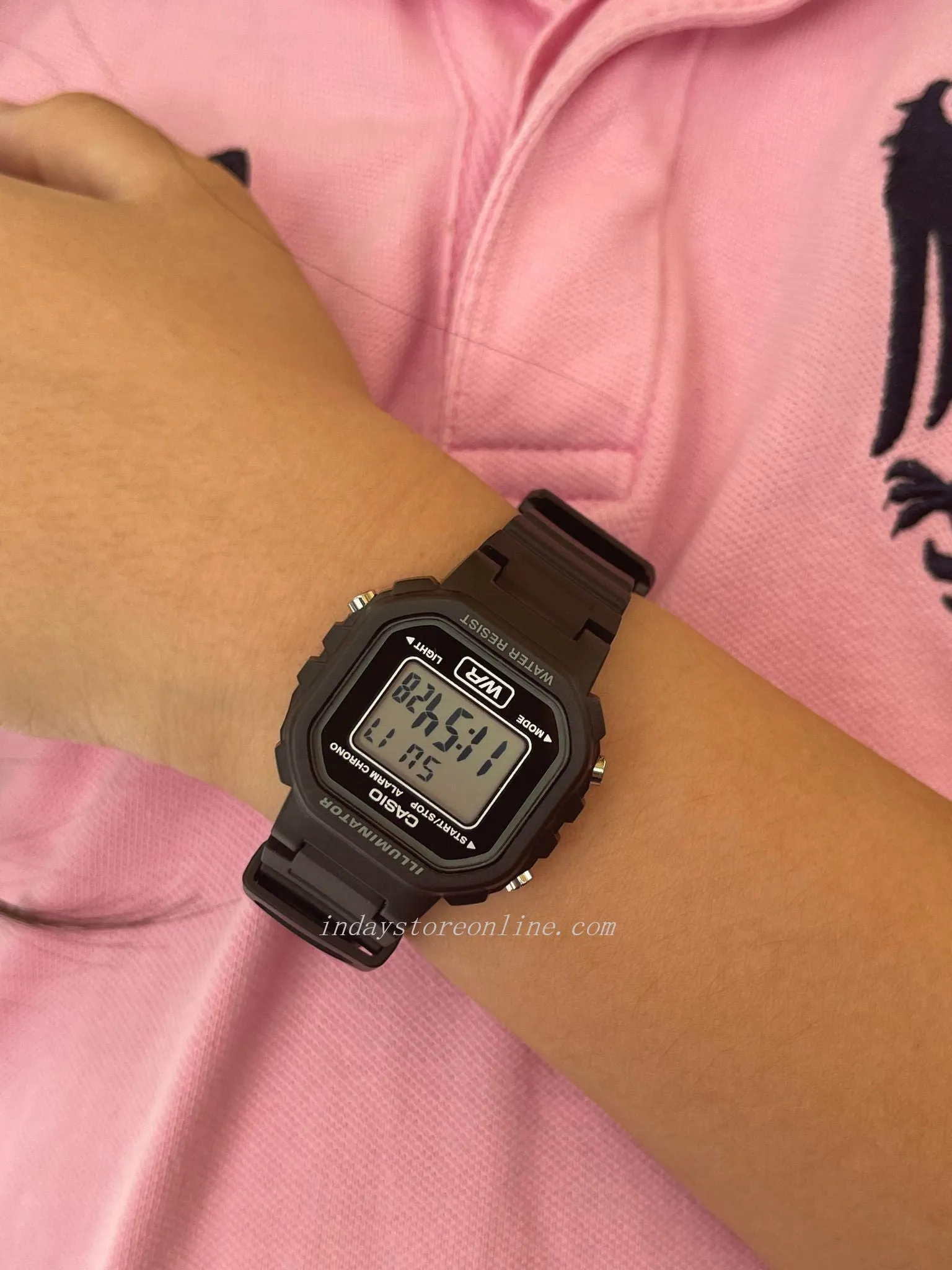 Casio Digital Women's Watch LA-20WH-1A Digital Resin Band Resin Glass