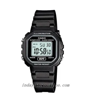 Casio Digital Women's Watch LA-20WH-1A Digital Resin Band Resin Glass