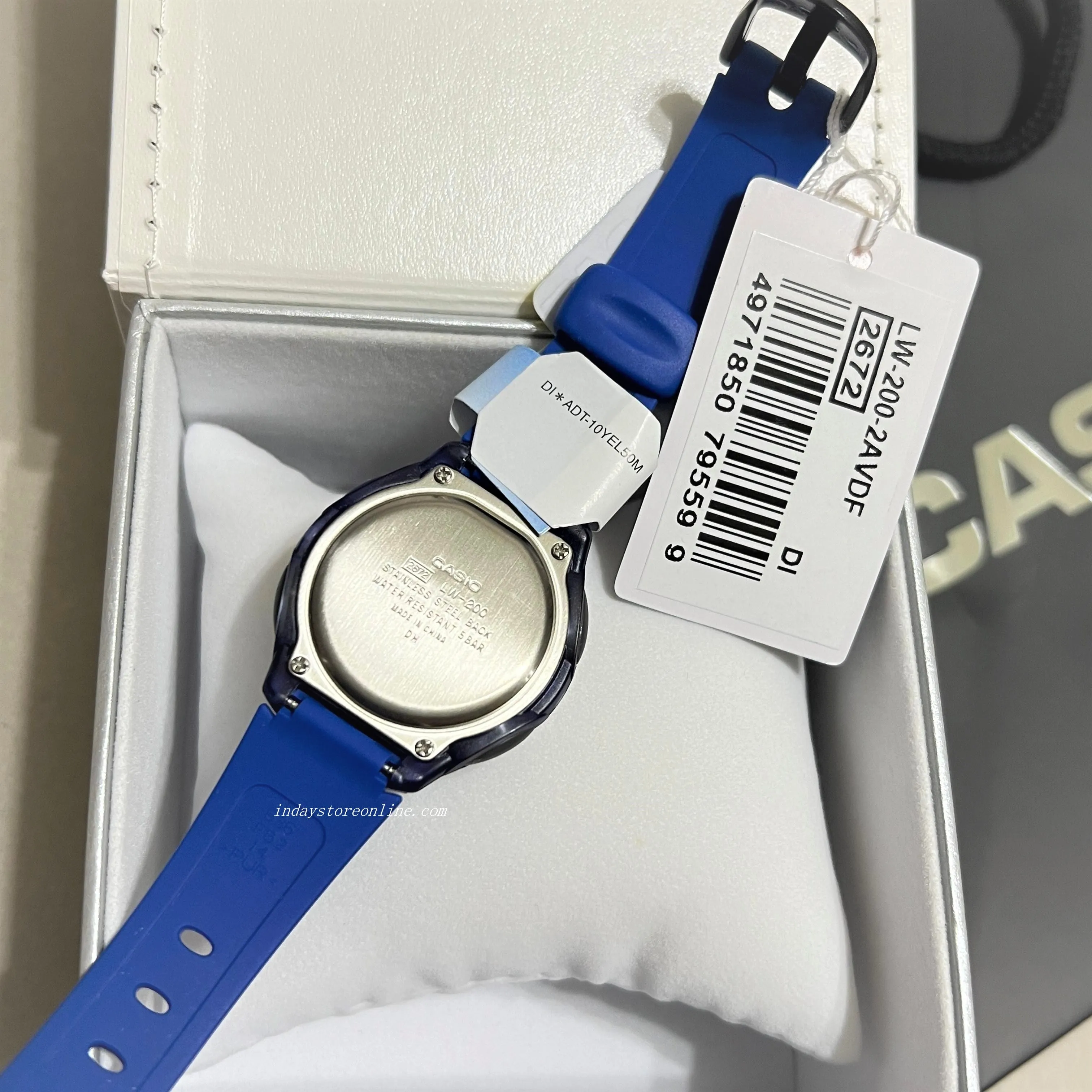 Casio Digital Women's Watch LW-200-2A Digital Blue Resin Band Resin Glass Battery Life: 10 Years