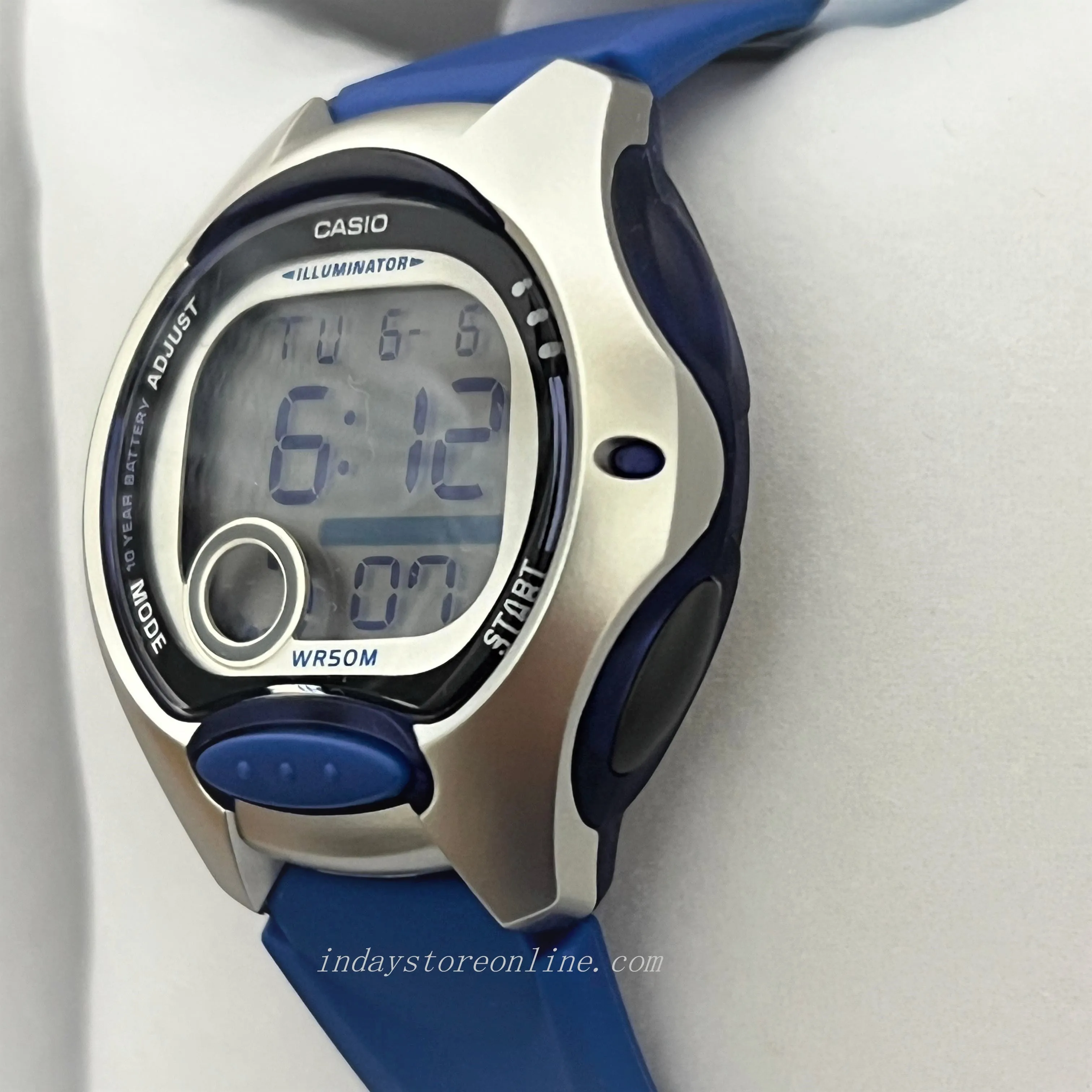Casio Digital Women's Watch LW-200-2A Digital Blue Resin Band Resin Glass Battery Life: 10 Years