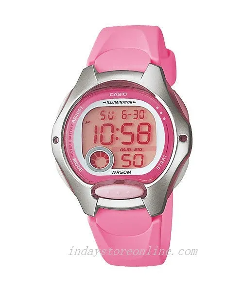 Casio Digital Women's Watch LW-200-4B Digital Sporty Design Resin Band Resin Glass Battery life: 10 Years