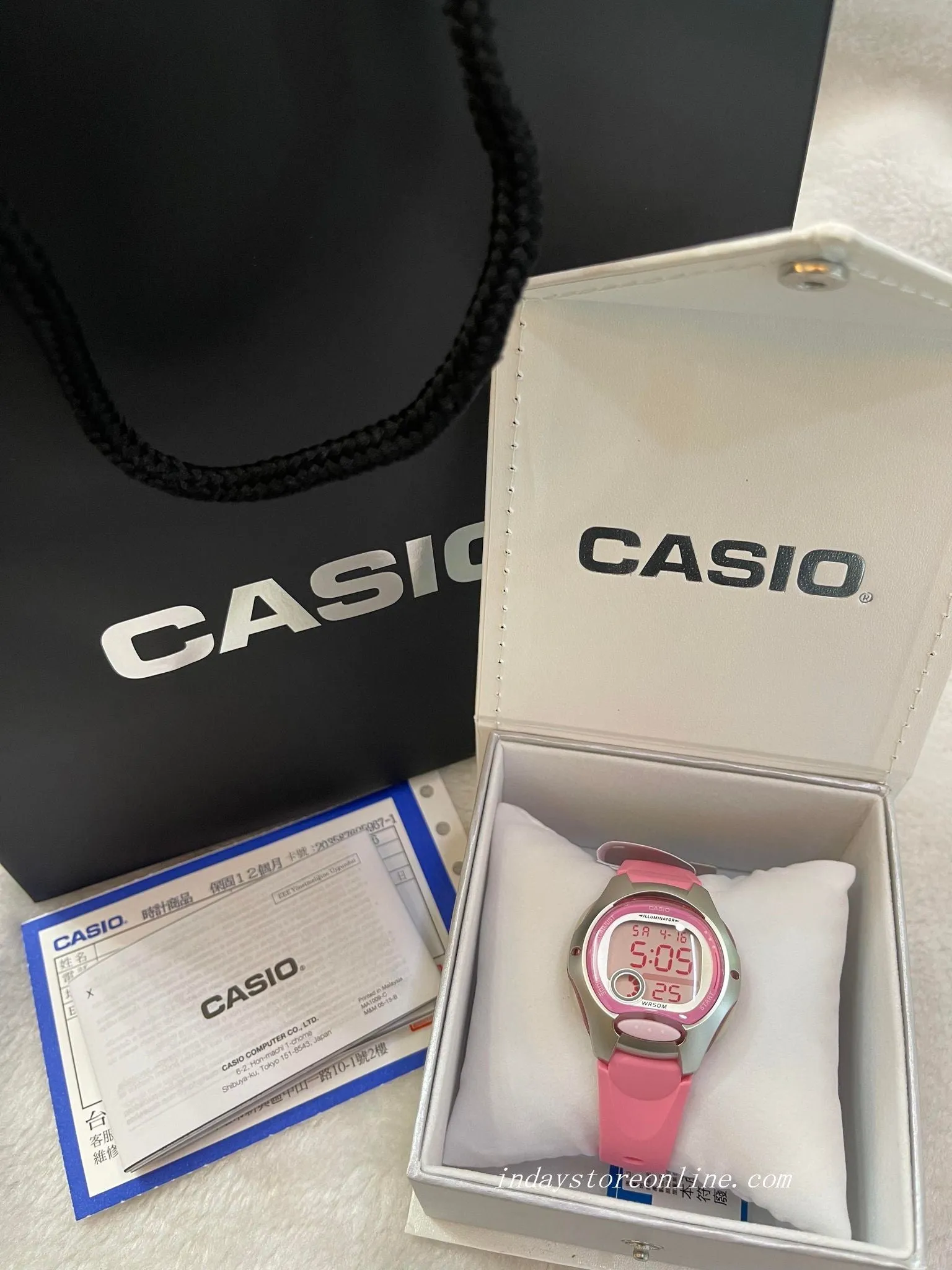 Casio Digital Women's Watch LW-200-4B Digital Sporty Design Resin Band Resin Glass Battery life: 10 Years