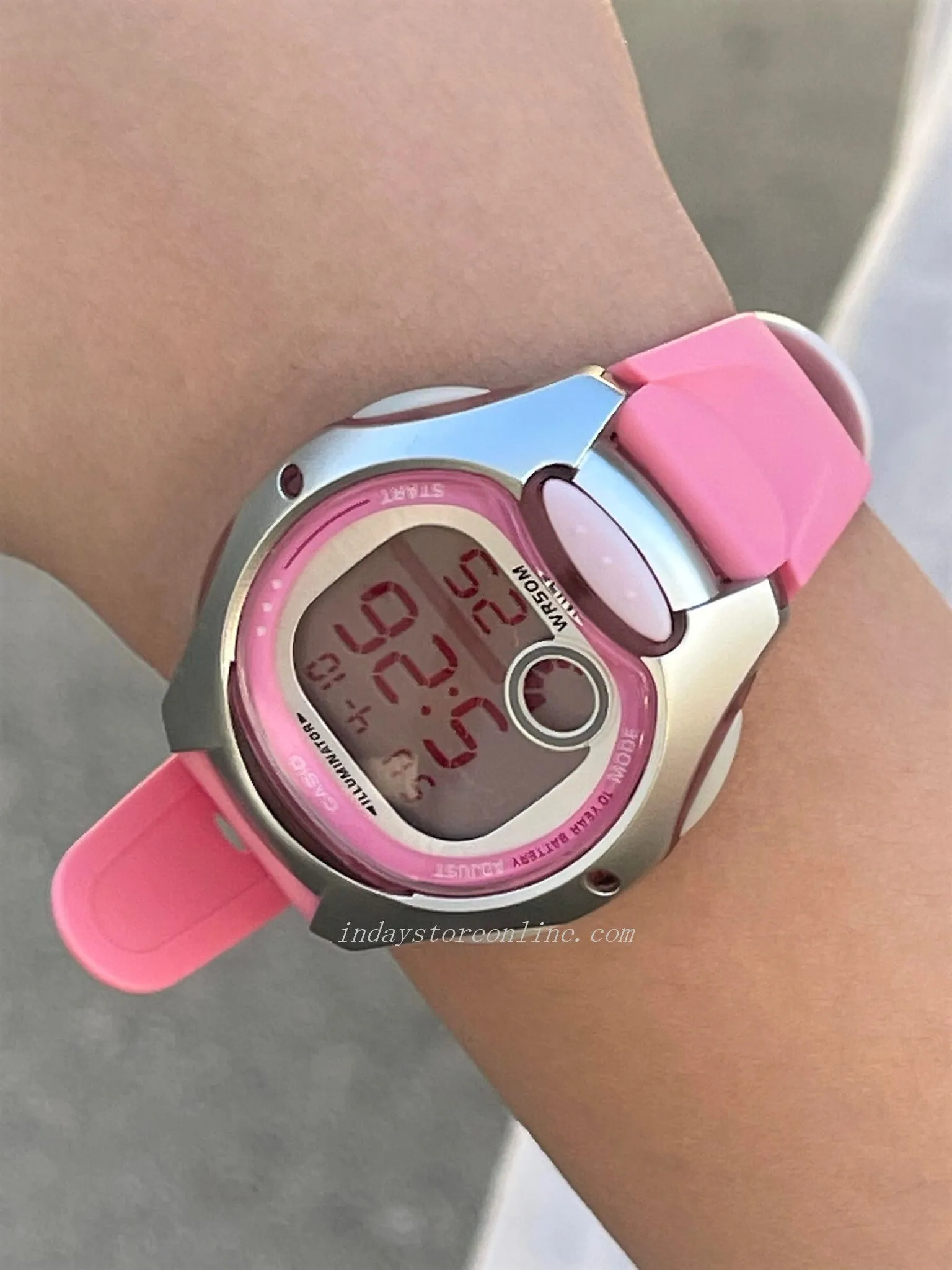 Casio Digital Women's Watch LW-200-4B Digital Sporty Design Resin Band Resin Glass Battery life: 10 Years
