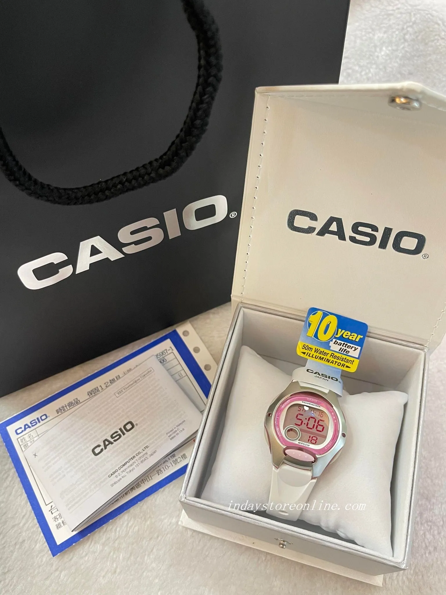 Casio Digital Women's Watch LW-200-7A Digital Sporty Design Resin Band Resin Glass Battery Life: 10 years