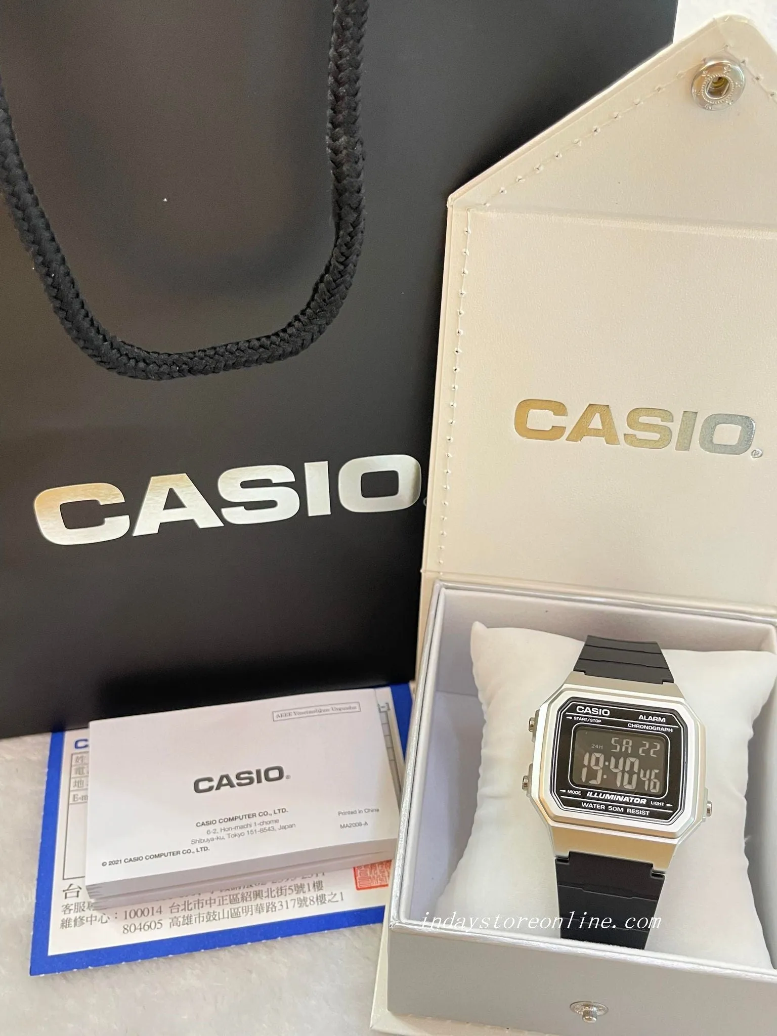 Casio Digital Women's Watch W-217HM-7B Digital Resin Band Resin Glass Battery Life: 7 years
