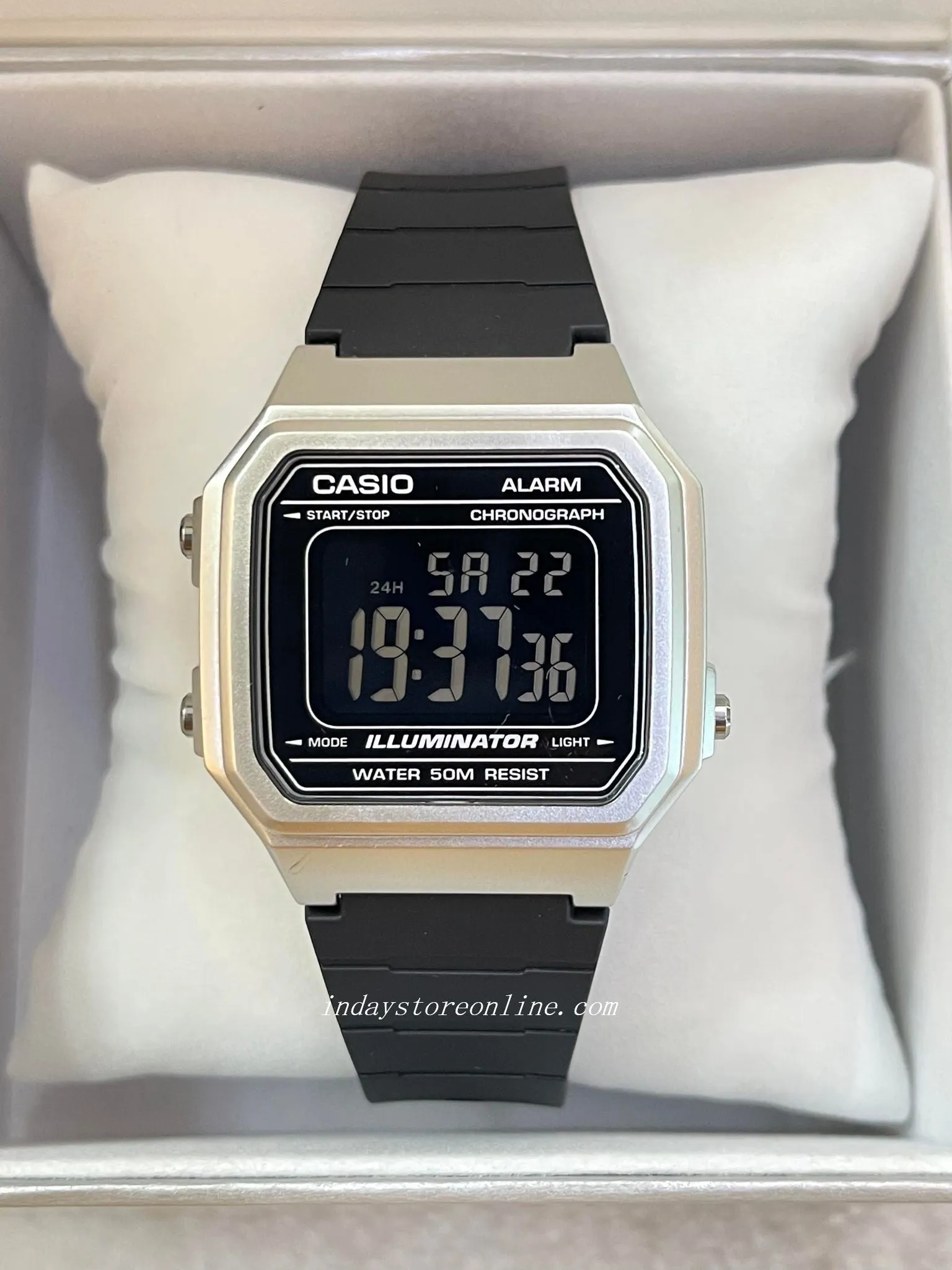 Casio Digital Women's Watch W-217HM-7B Digital Resin Band Resin Glass Battery Life: 7 years