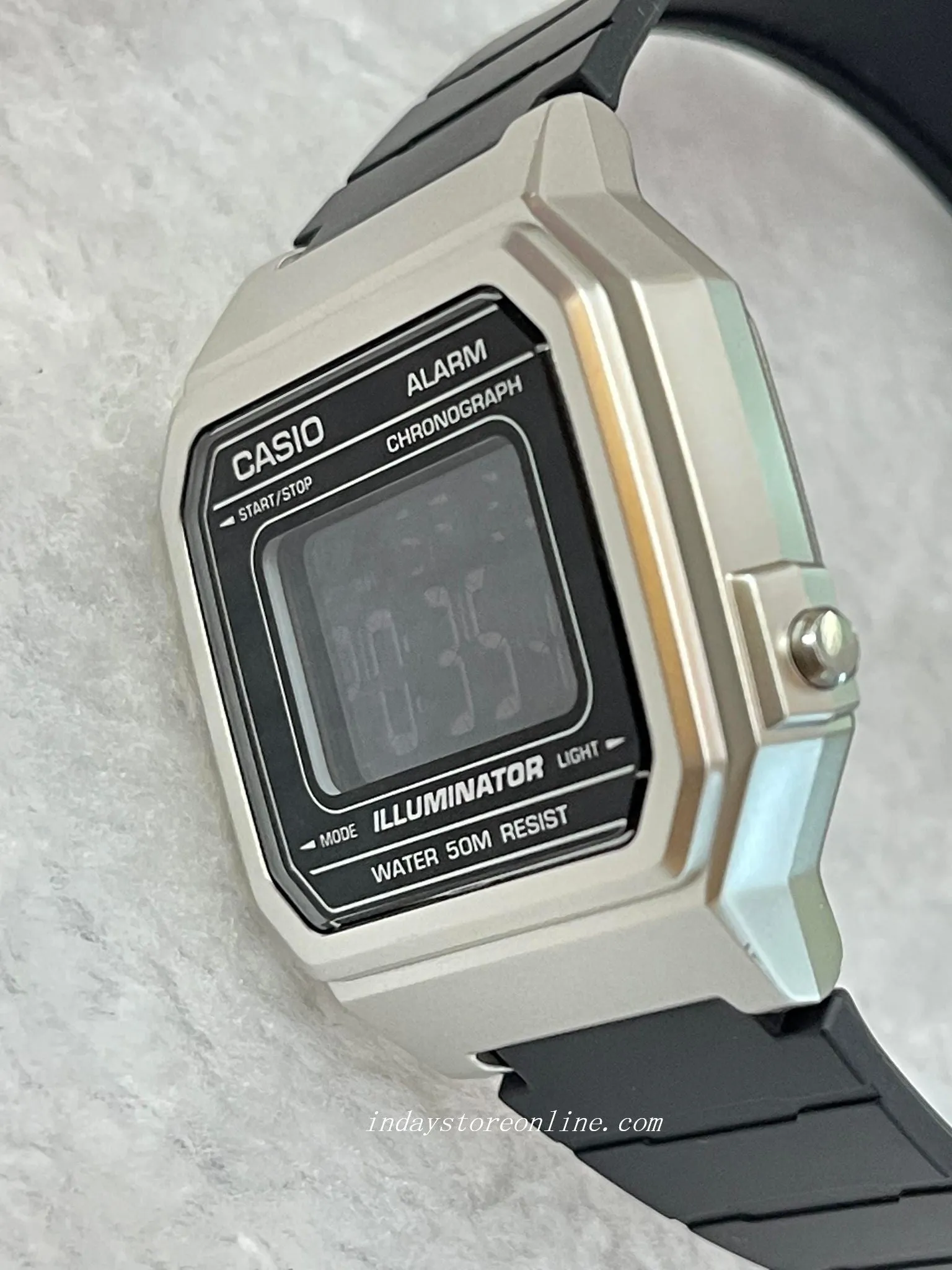 Casio Digital Women's Watch W-217HM-7B Digital Resin Band Resin Glass Battery Life: 7 years