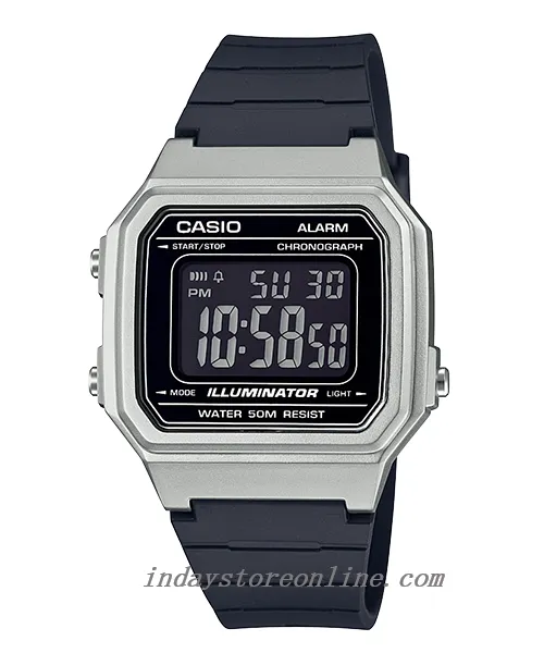 Casio Digital Women's Watch W-217HM-7B Digital Resin Band Resin Glass Battery Life: 7 years
