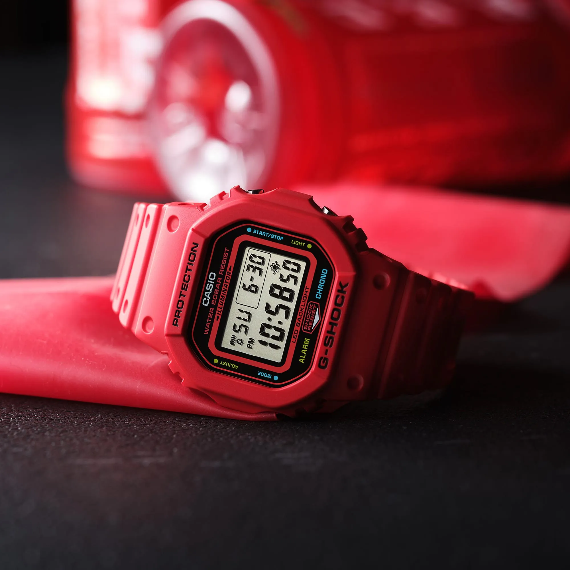 Casio G-Shock Vivid Red Digital Watch DW5600EP-4CR