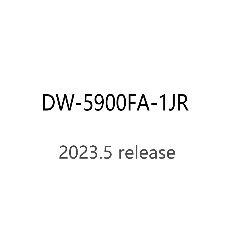 CASIO gshock DW-5900FA-1JR DW-5900FA-1 world time 20ATM watch 2023.05released