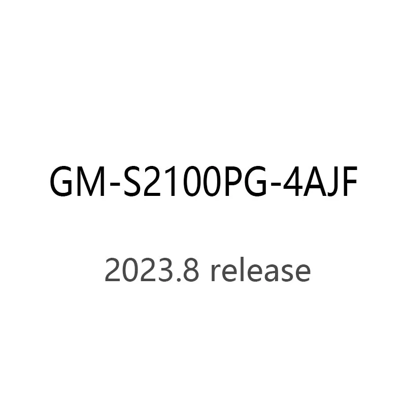 CASIO gshock GM-S2100PG-4AJF GM-S2100PG-4A world time 20ATM watch 2023.8released