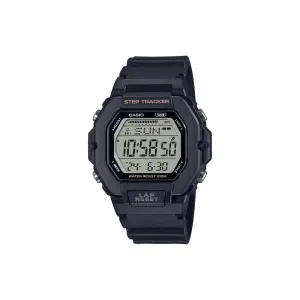 Casio LWS-2200H-1AV Women's Digital Watch with Step Tracker and Black Resin Band