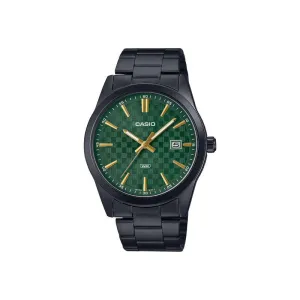 Casio Men's Analog Watch MTP-VD03B-3AUDF Black Stainless Steel Strap