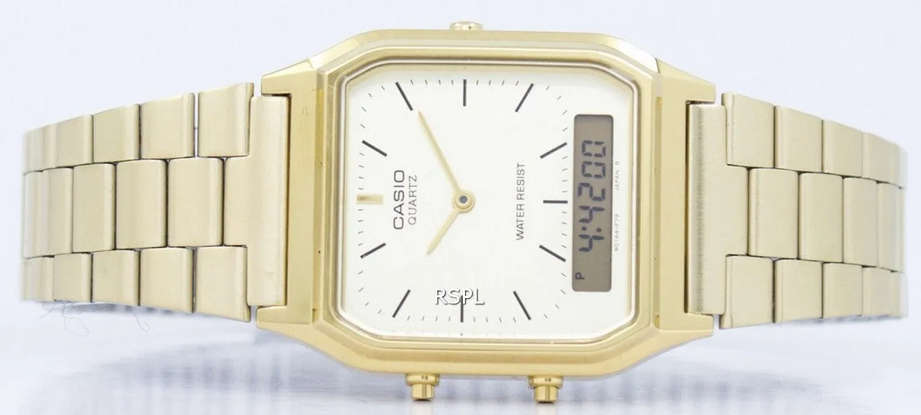 Casio Quartz Analog Digital Gold Tone AQ-230GA-9DMQYES Mens Watch