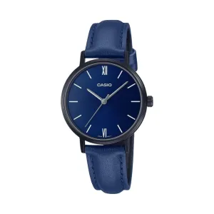 Casio Women's Analog Watch LTP-VT02BL-2A Blue Leather Watch Women