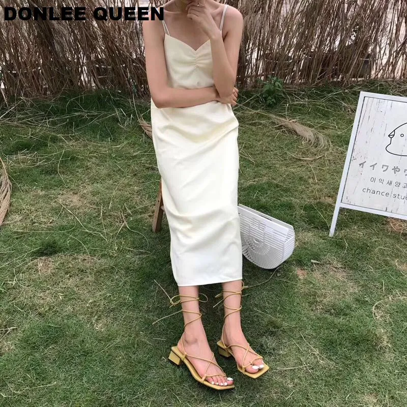 Casual Lace-Up Low Heel Back Strap Sandal