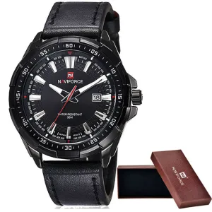 Casual Sport Watches Waterproof Leather Quartz Relogio Masculino