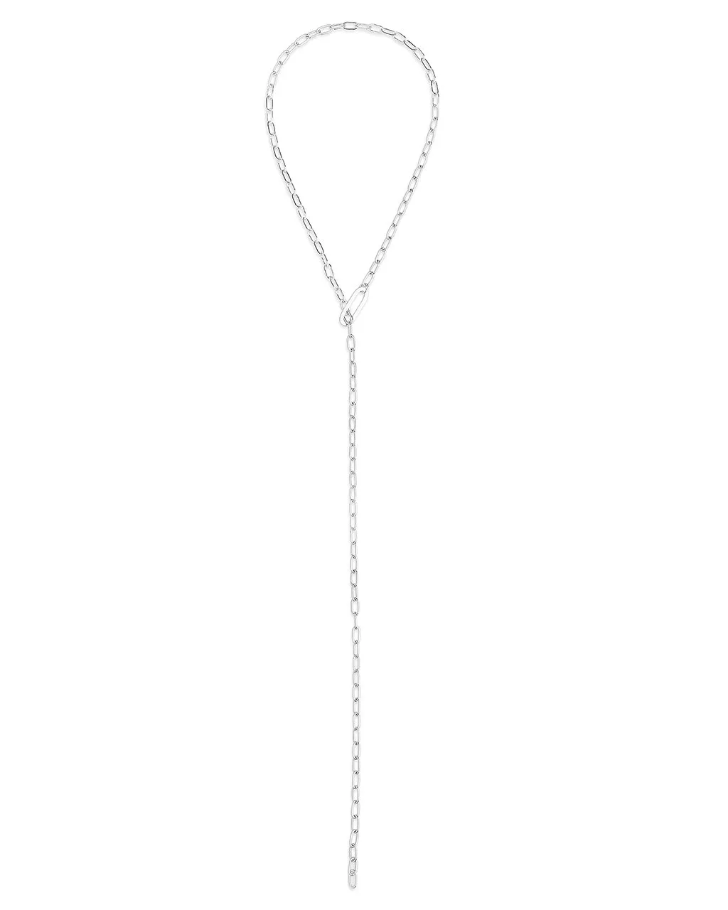 Chain Link Lariat Necklace by Sterling Forever
