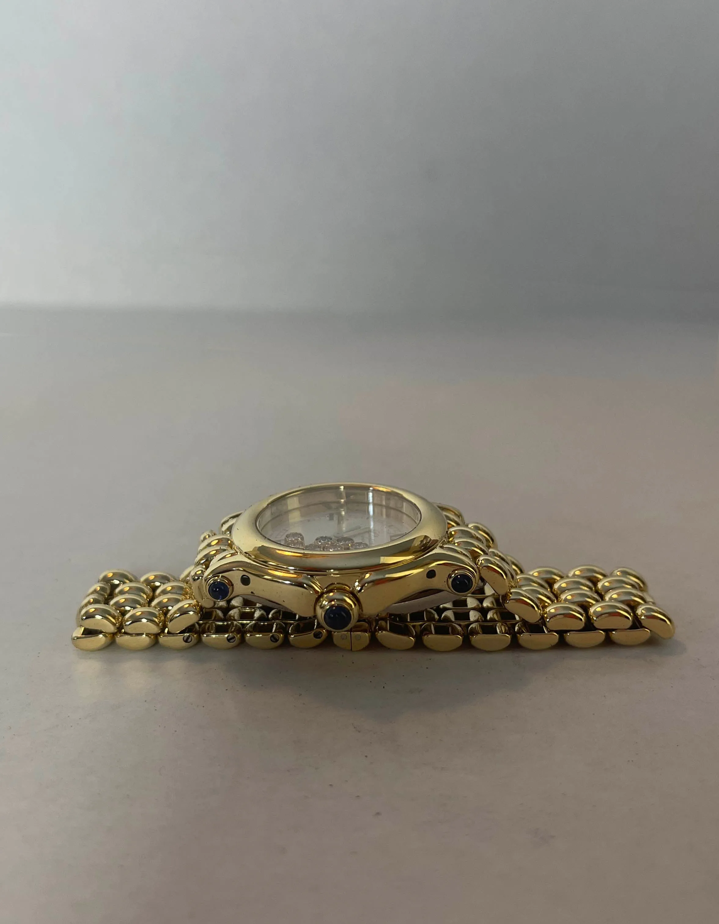 Chopard 18k Gold 32mm Happy Sport Watch w/ 7 Diamonds