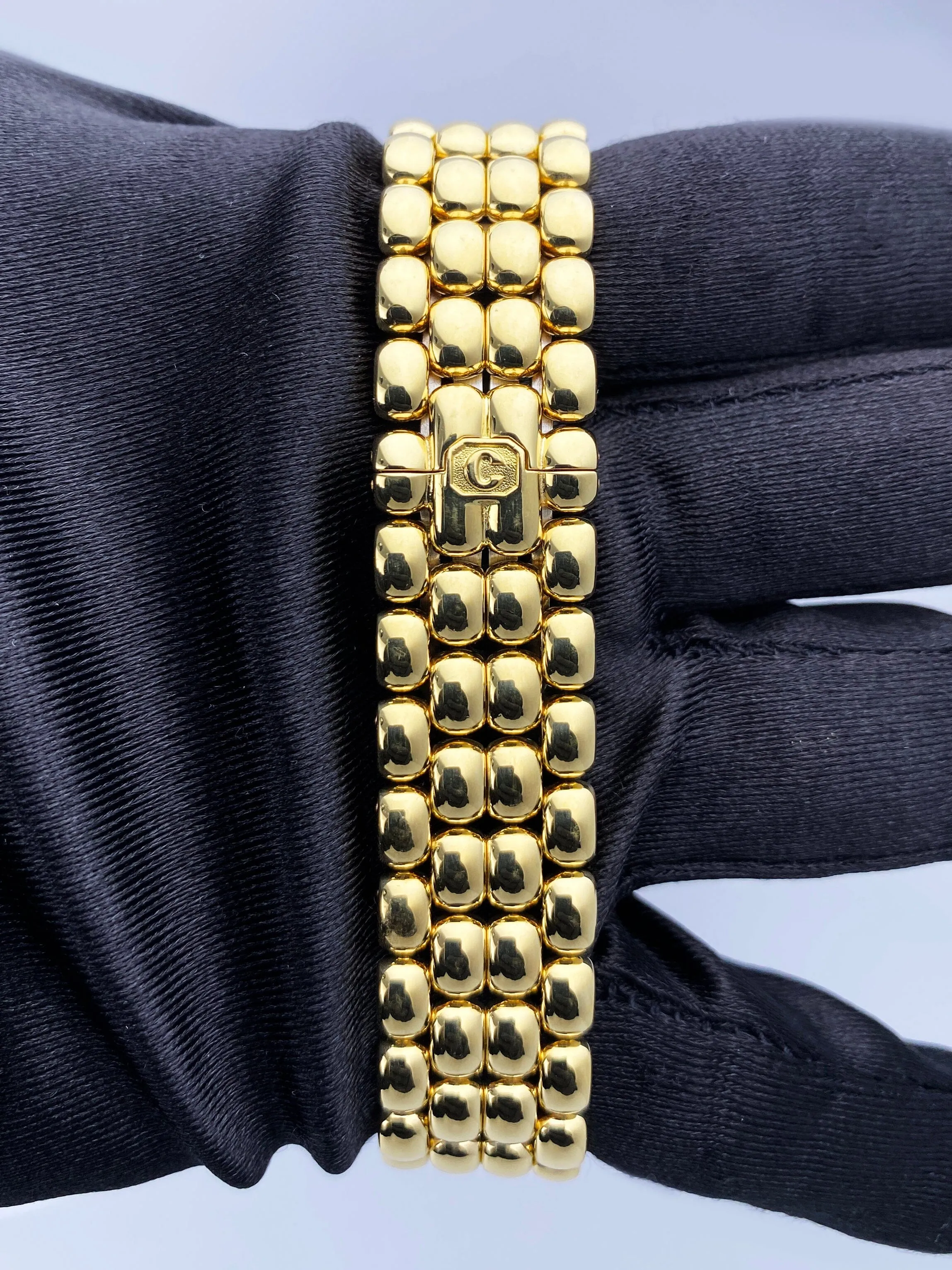 Chopard Happy Sport 27/6137-22 MOP 18K Yellow Gold Ladies Watch