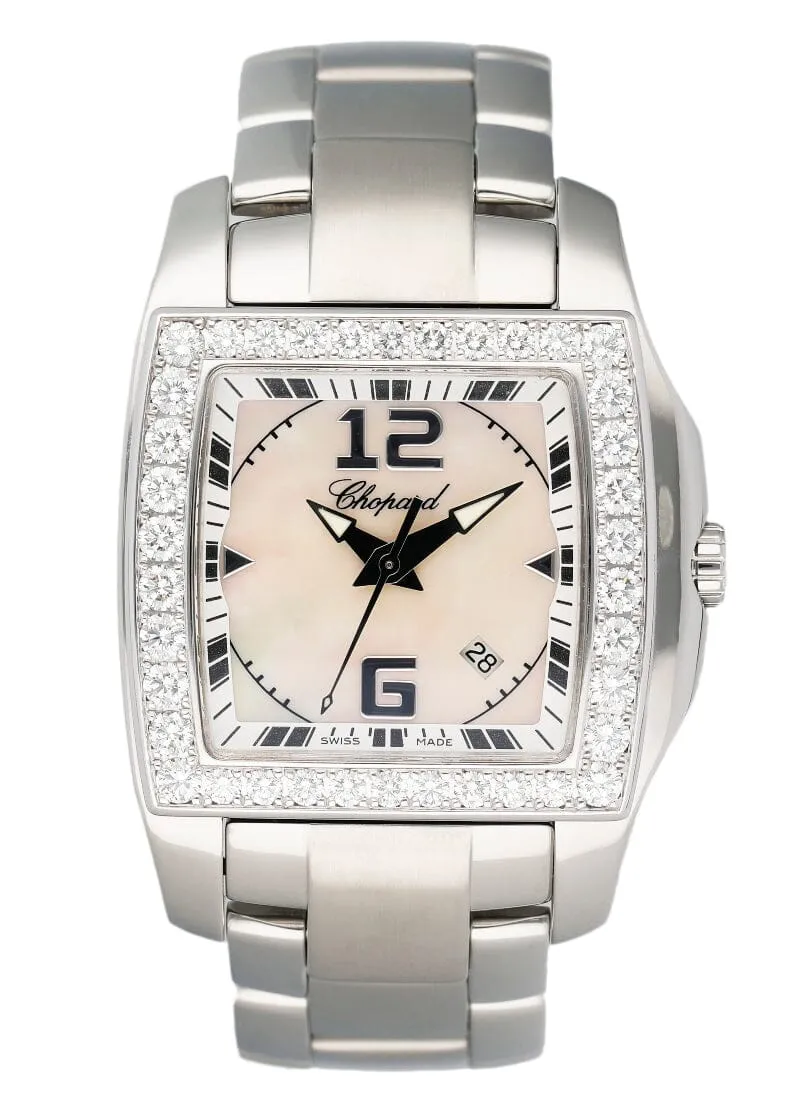 Chopard Two O Ten 8464 MOP Dial Diamond Steel Watch