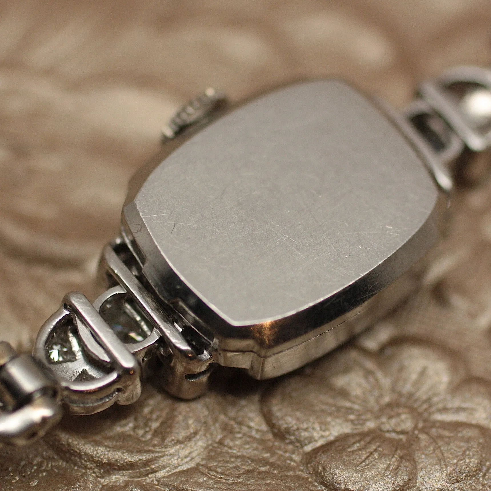 Circa 1920 Platinum & Diamond Ladies Watch