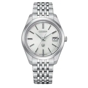 Citizen AQ4100-57A AQ4100 AQ4100-57 The Citizen White Dial Super Titanium Mens Watch
