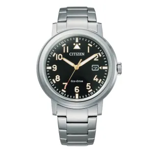 Citizen AW1620-81E AW1620-81 Eco-Drive Black Dial Dress Watch