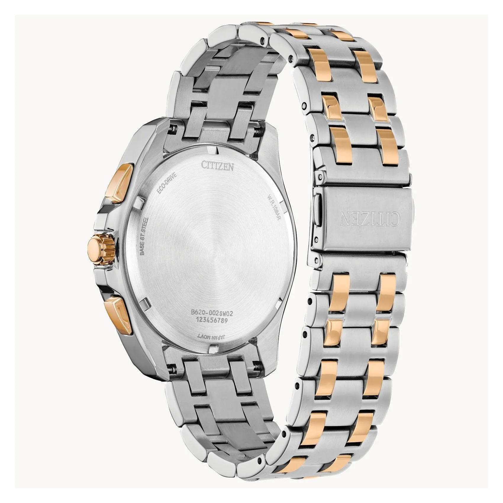 Citizen Peyten Mens Eco Drive Two Tone Chronograph Watch