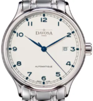 Classic Automatic Swiss-Made White Blue Executive Watch 16145611
