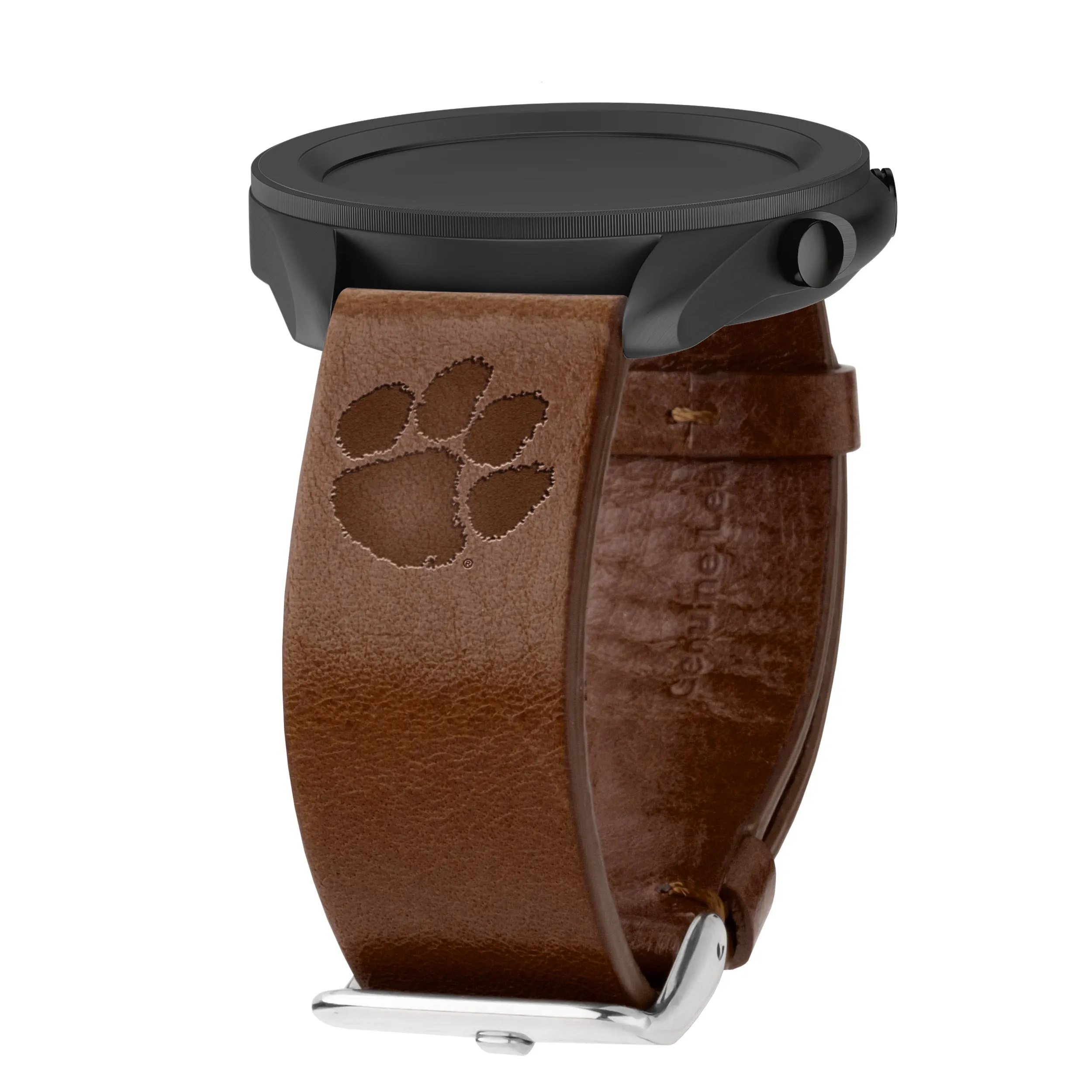 Clemson Tigers Premium Leather Samsung Galaxy Watch Band