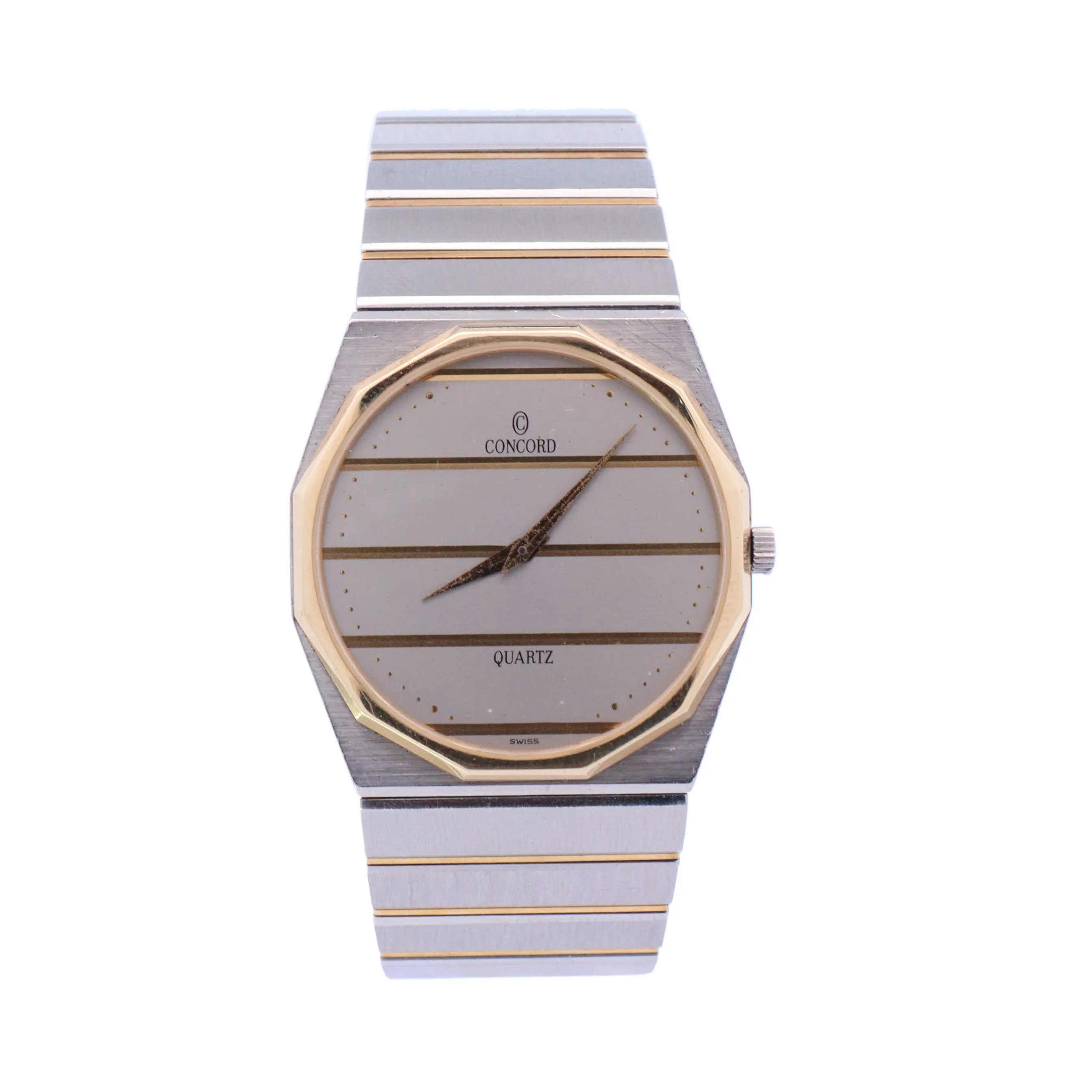 Concord Mariner Yellow Gold & Stainless Steel Grey and Gold Dial Watch | Ref# 1581117