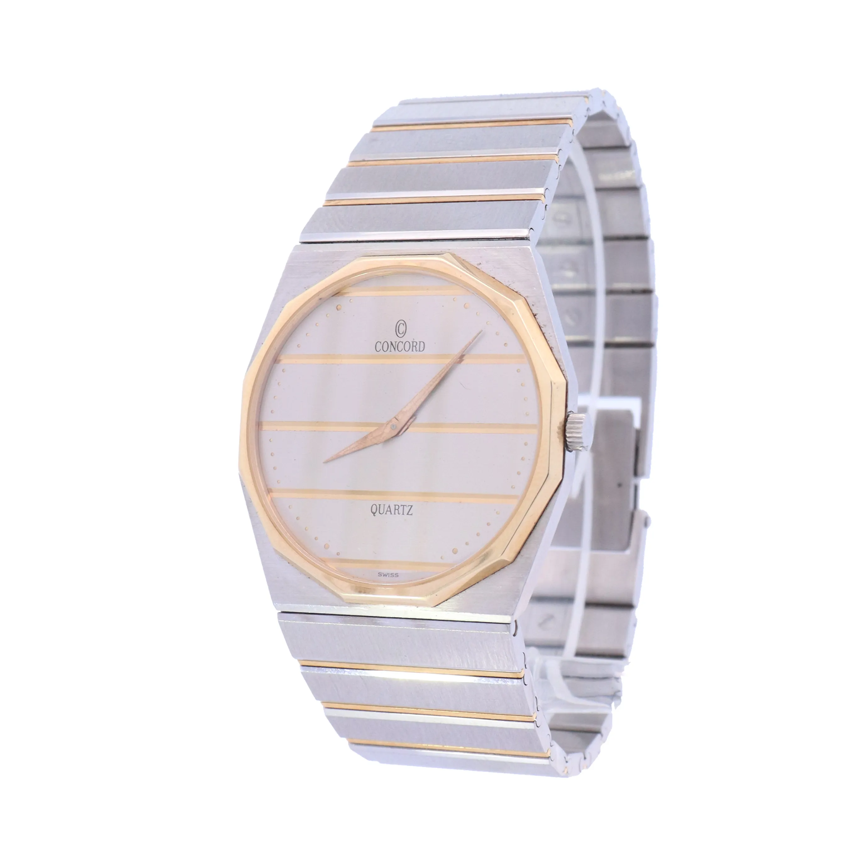 Concord Mariner Yellow Gold & Stainless Steel Grey and Gold Dial Watch | Ref# 1581117