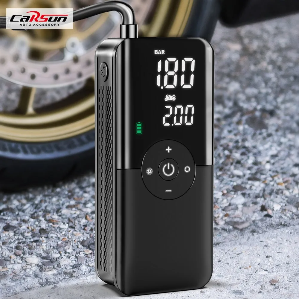 Cordless Portable Electric Tire Inflator for Car, Motocycle, Bicycle, Ball