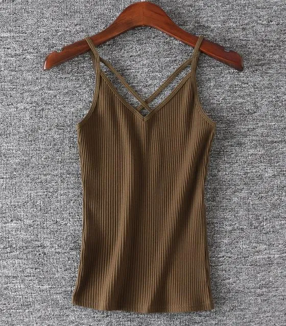 Criss Cross Strap Tank Top