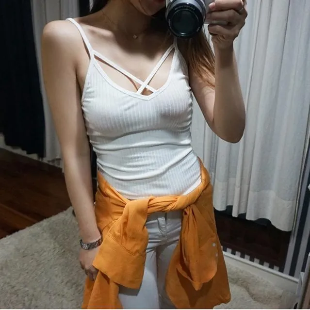 Criss Cross Strap Tank Top