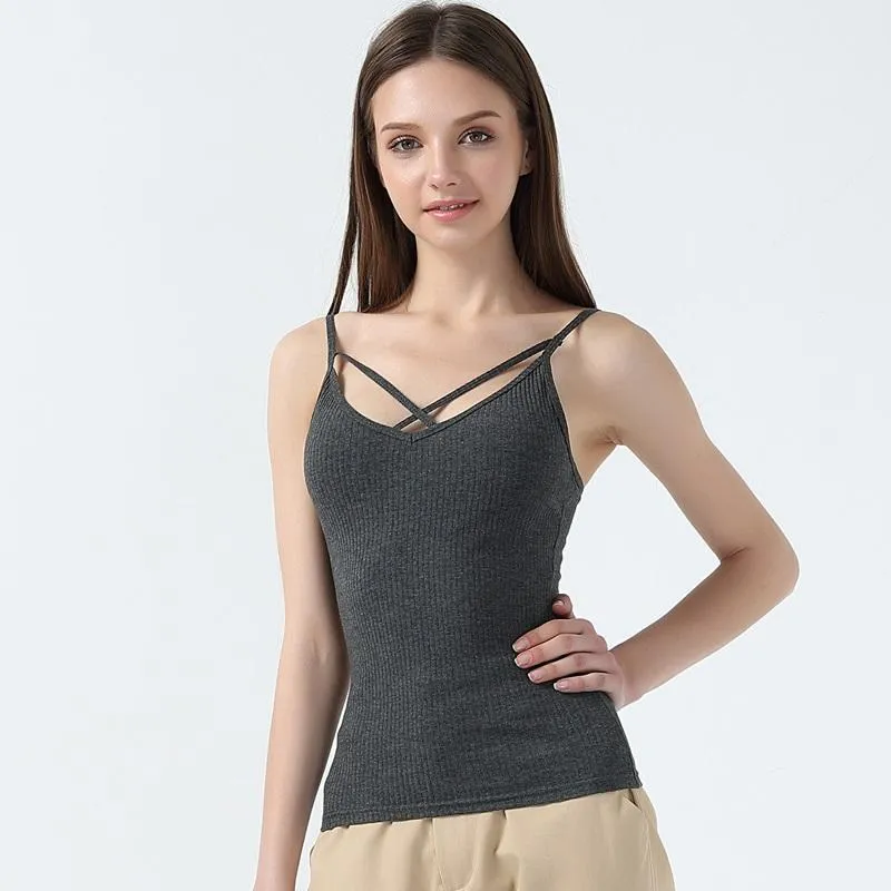 Criss Cross Strap Tank Top